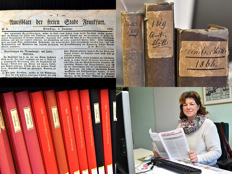 Die mehr als 200-jährige Geschichte des Frankfurter Amtsblattes in Bildern zusammengefasst