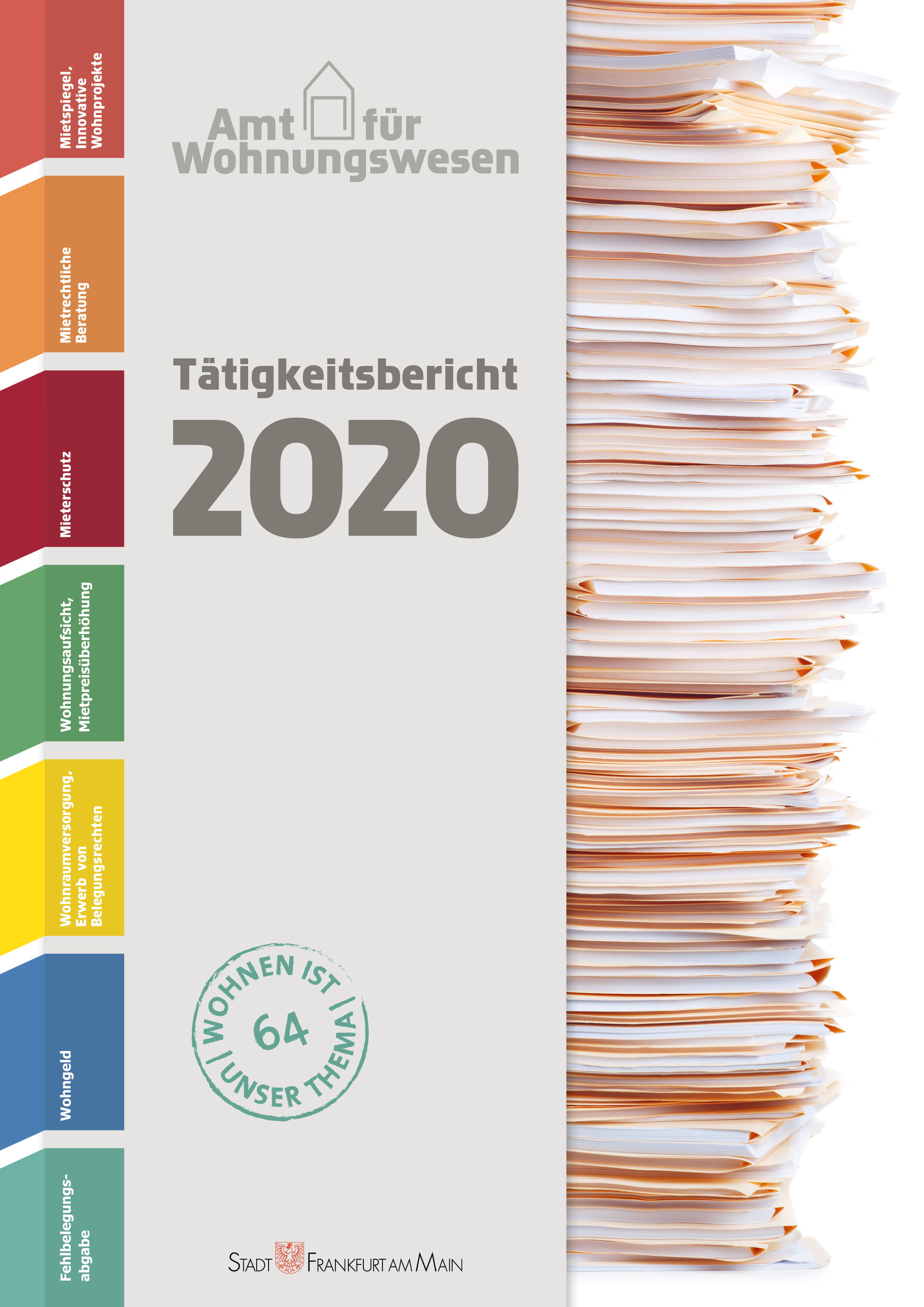 Titelseite Tätigkeitsbericht 2020