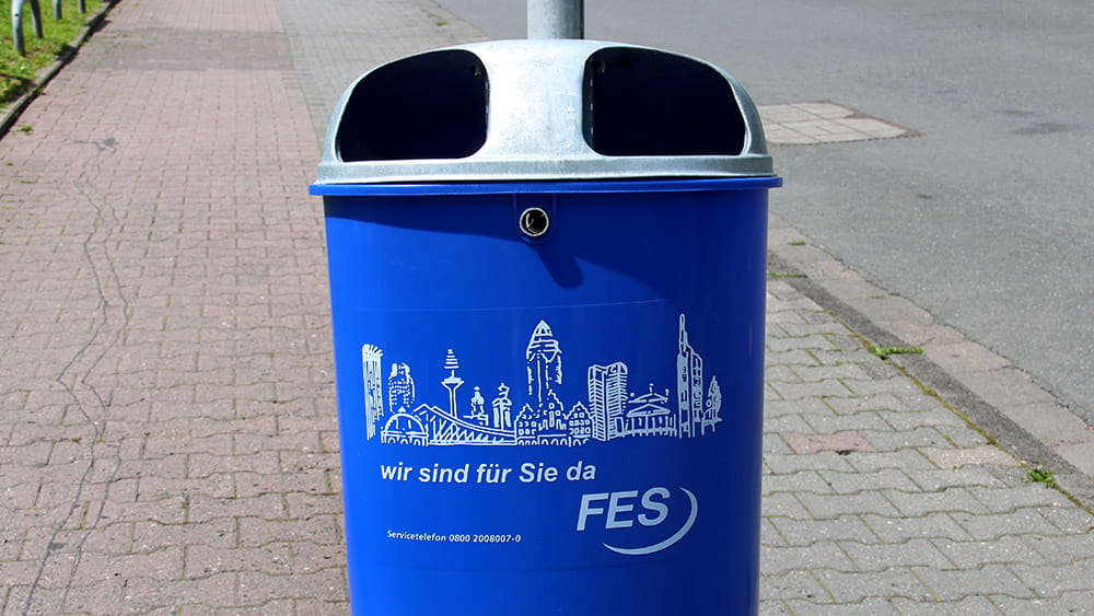 Waste bin FES, Photo: Stefan Maurer