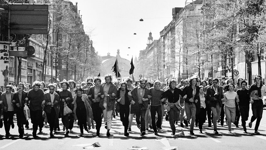 Demonstration against the Vietnam War, Kaiserstraße, 1970