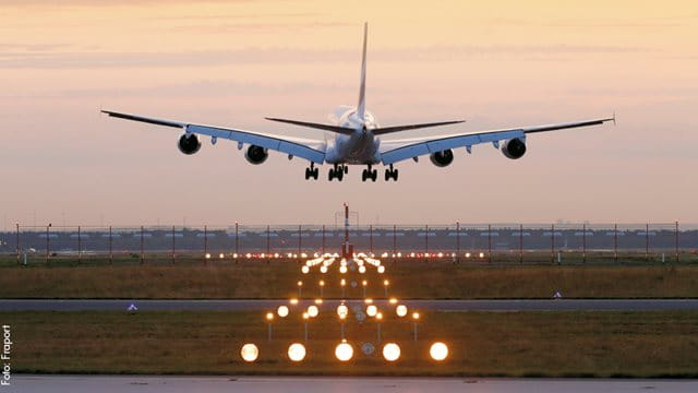 Landung A380 am Flughafen Frankfurt, Foto: Andreas Meinhardt