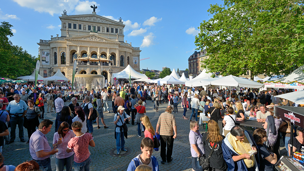 Visitors at the Opera Square Festival