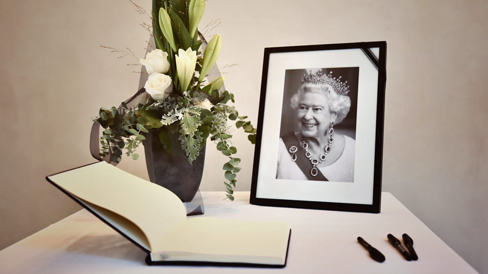 Book of condolence for Queen Elizabeth II, Photo Jan Hassenpflug