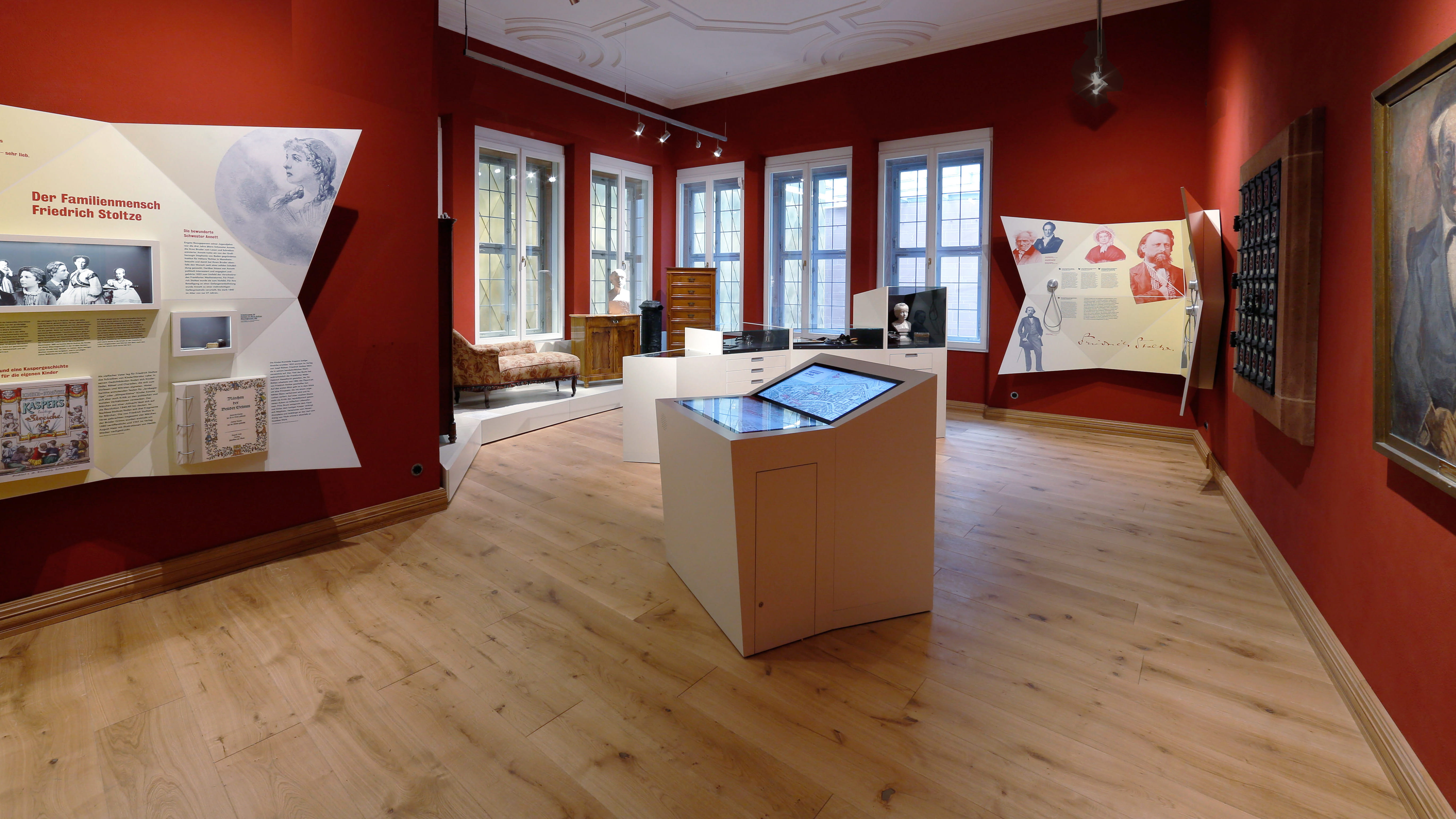 Innenansicht  Stoltze-Museum der Frankfurter Sparkasse Kaminzimmer komplett