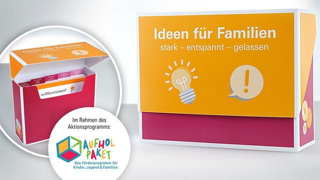 Blick in die Materialbox "Ideen für Familien".