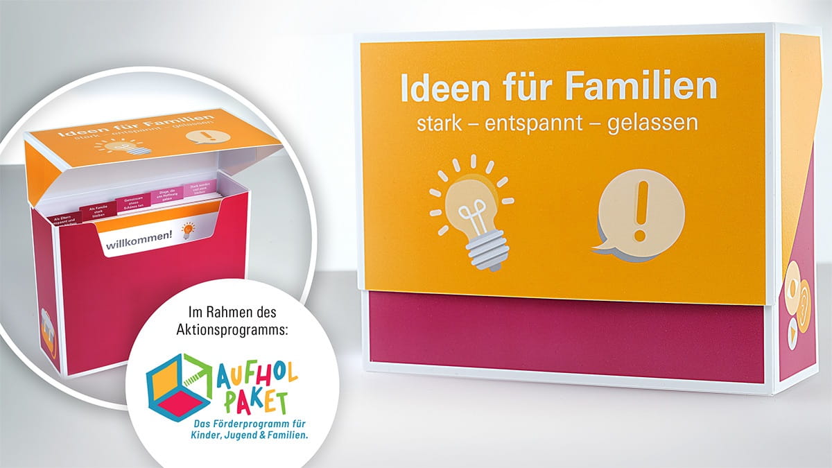 Blick in die Materialbox "Ideen für Familien".