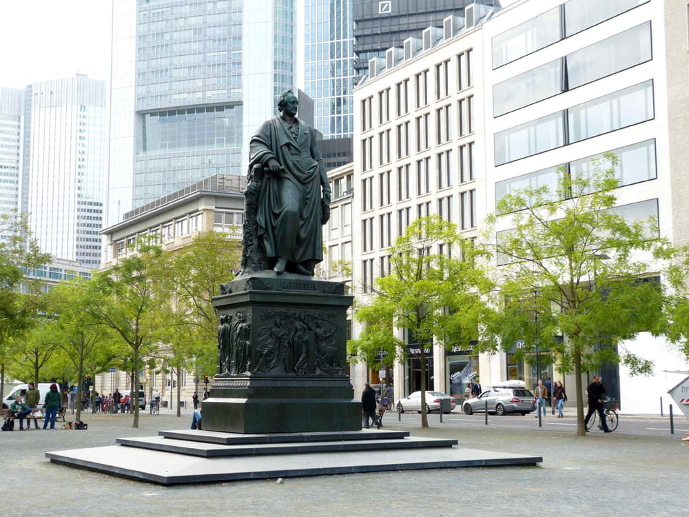 Goethe Denkmal in Frankfurt