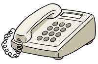 Zeichnung von einem Telefon