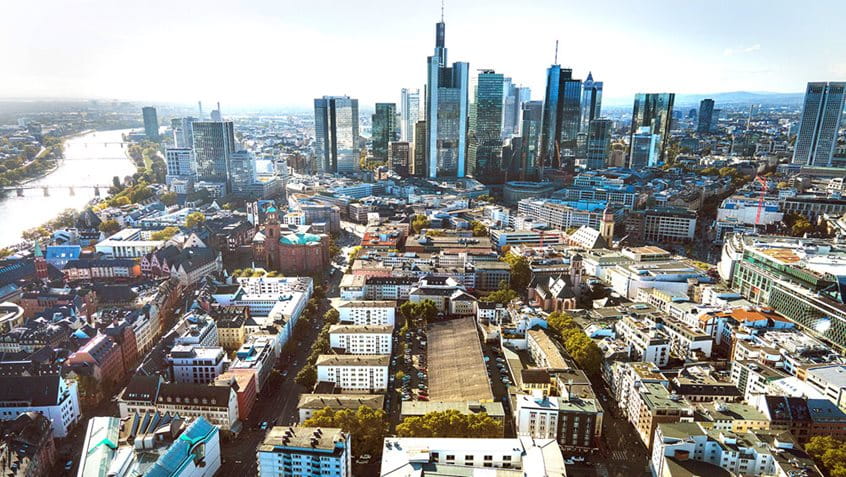 Die Innenstadt Frankfurts