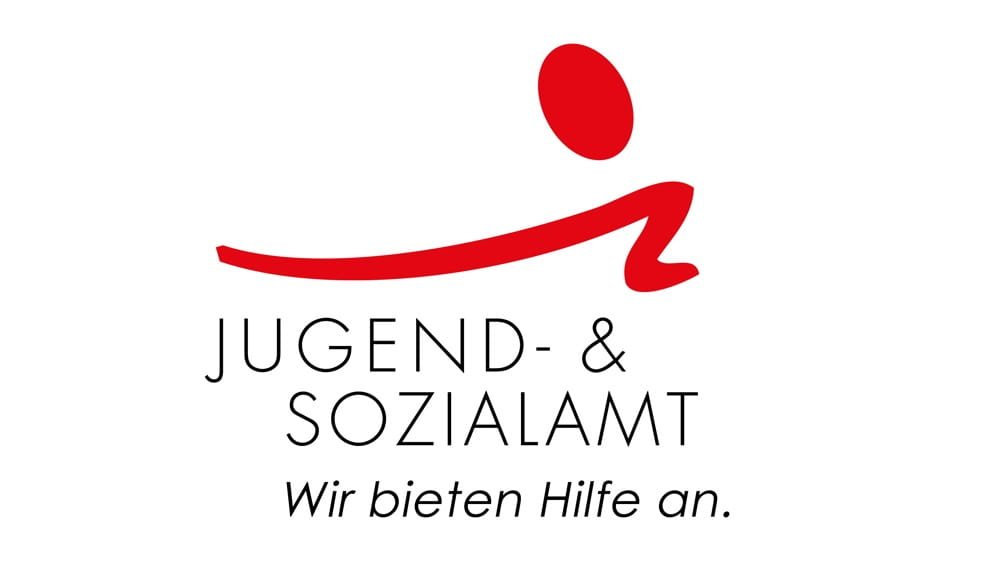 Logo Jugend- und Sozialamt, mit Claim 'Wir bieten Hilfe an'