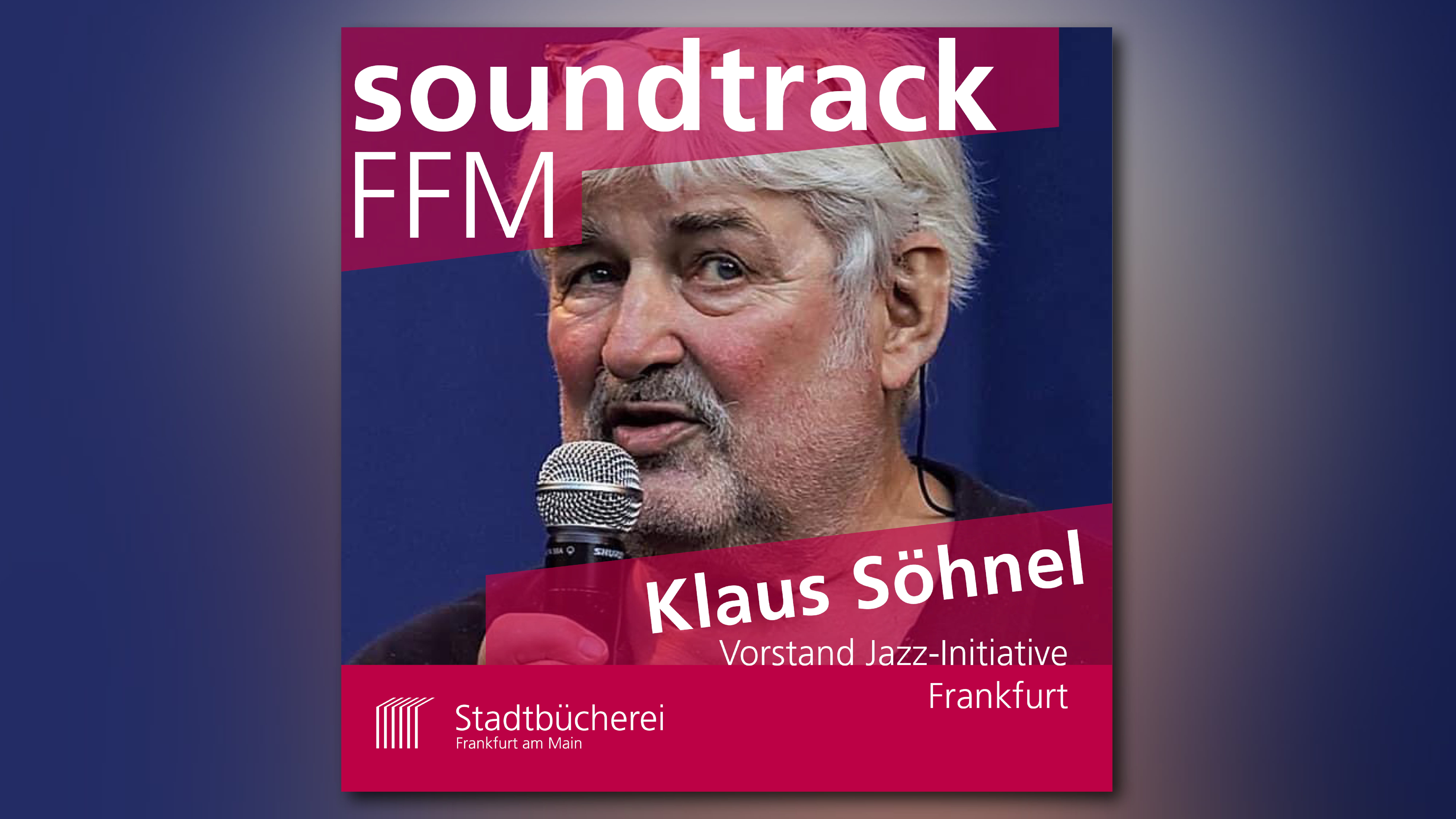 soundtrackFFM-Cover: Klaus Söhnel spricht in ein Mikrofon