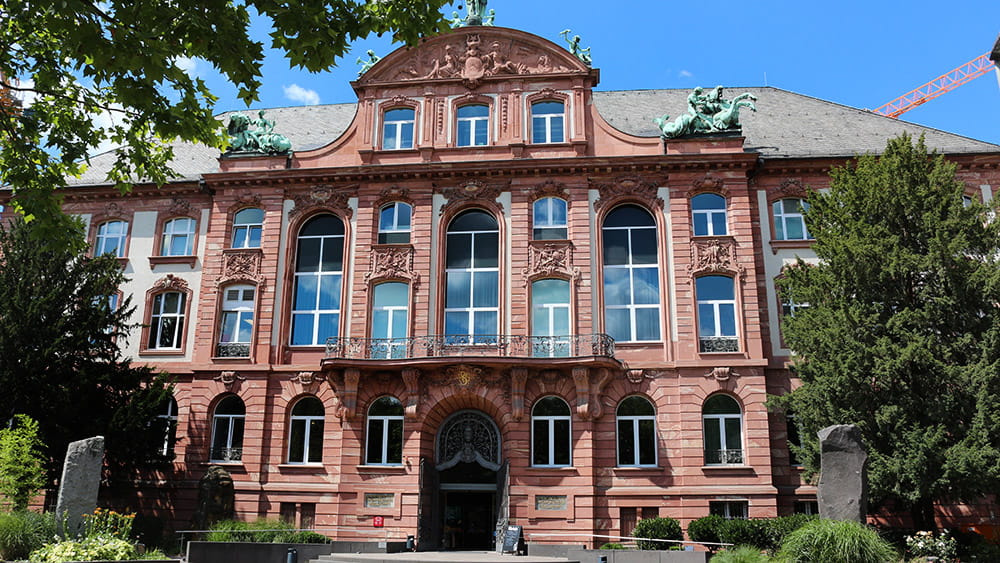 Der Eingang des Senckenberg-Museums, (c) Stadt Frankfurt am Main, Foto: Stefan Maurer