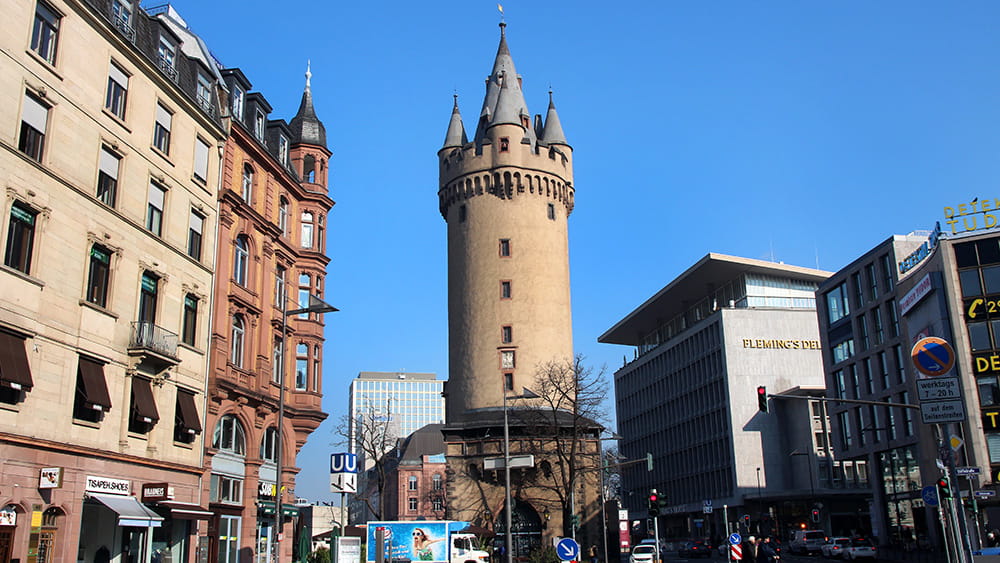 Der Eschenheimer Turm in der Innenstadt, Foto: Stefan Maurer