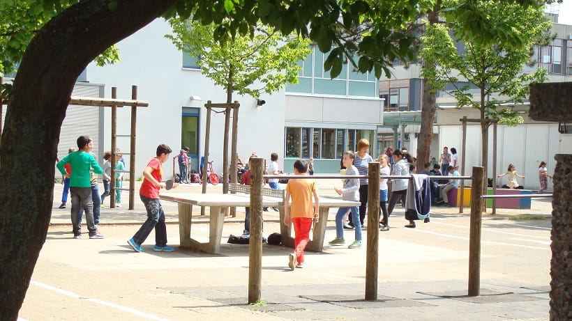 Sportentwicklungsplanung Fechenheim, bewegungsfreundlicher Schulhof der Freiligrathschule