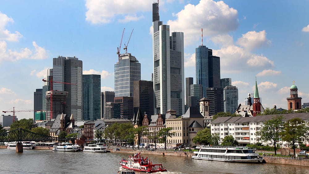 Die Skyline der Stadt Frankfurt, Foto: Stefan Maurer