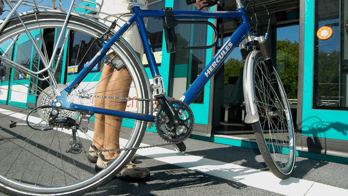 Information zu den Fahrradmitnahmeregeln im Frankfurter Nahverkehr